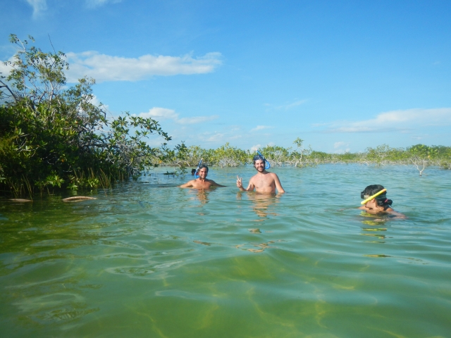 snorkel en la laguna